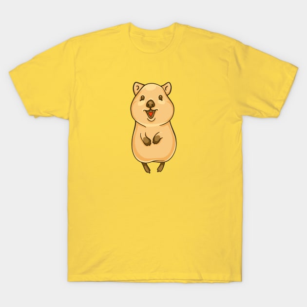 Quokka smiling T-Shirt by manydoodles